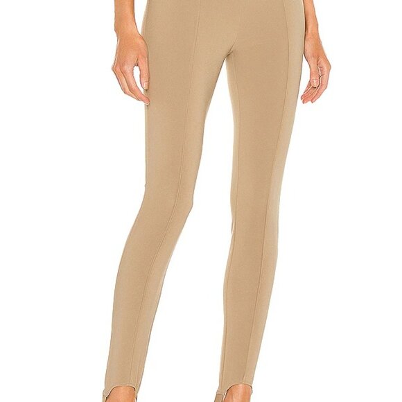 Song of Style Taupe Nude Pintuck seam Laurette Pants Size Medium - Picture 4 of 8